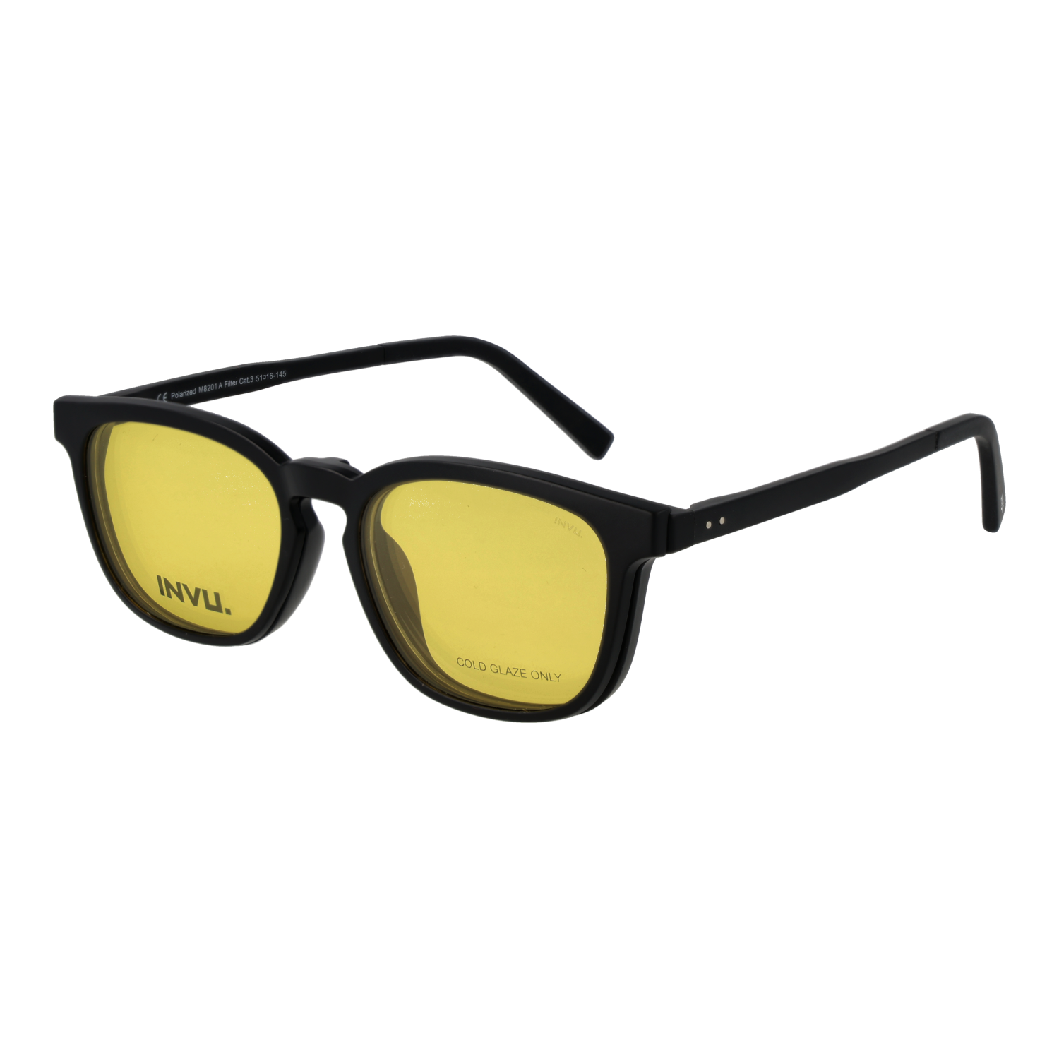 Invu Frames with Sunglasses-Clips M8201 A 51