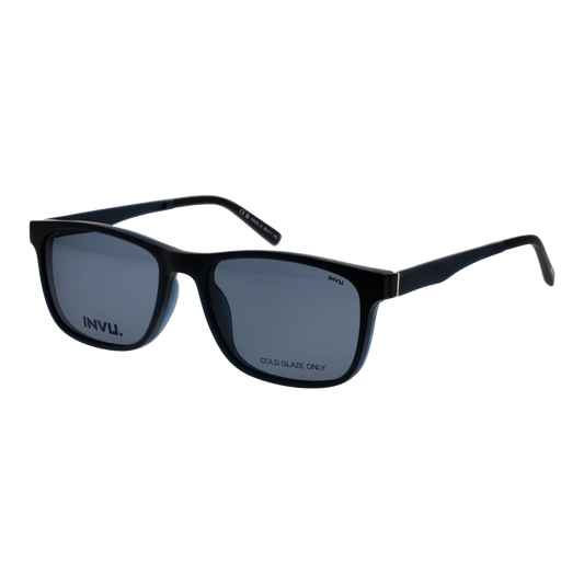 Invu Frames with Sunglasses-Clips M4253 B 56