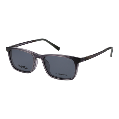 Invu Frames with Sunglasses-Clips M4003 E 49