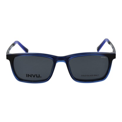 Invu Frames with Sunglasses-Clips M4003 F 49