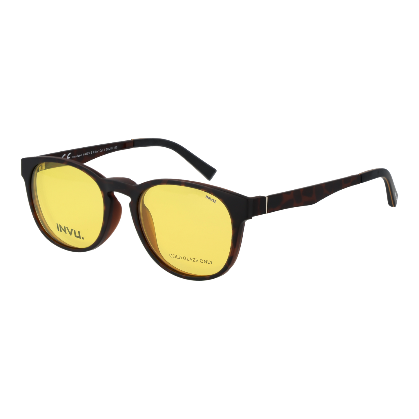 Invu Frames with Sunglasses-Clips M4103 BY 50