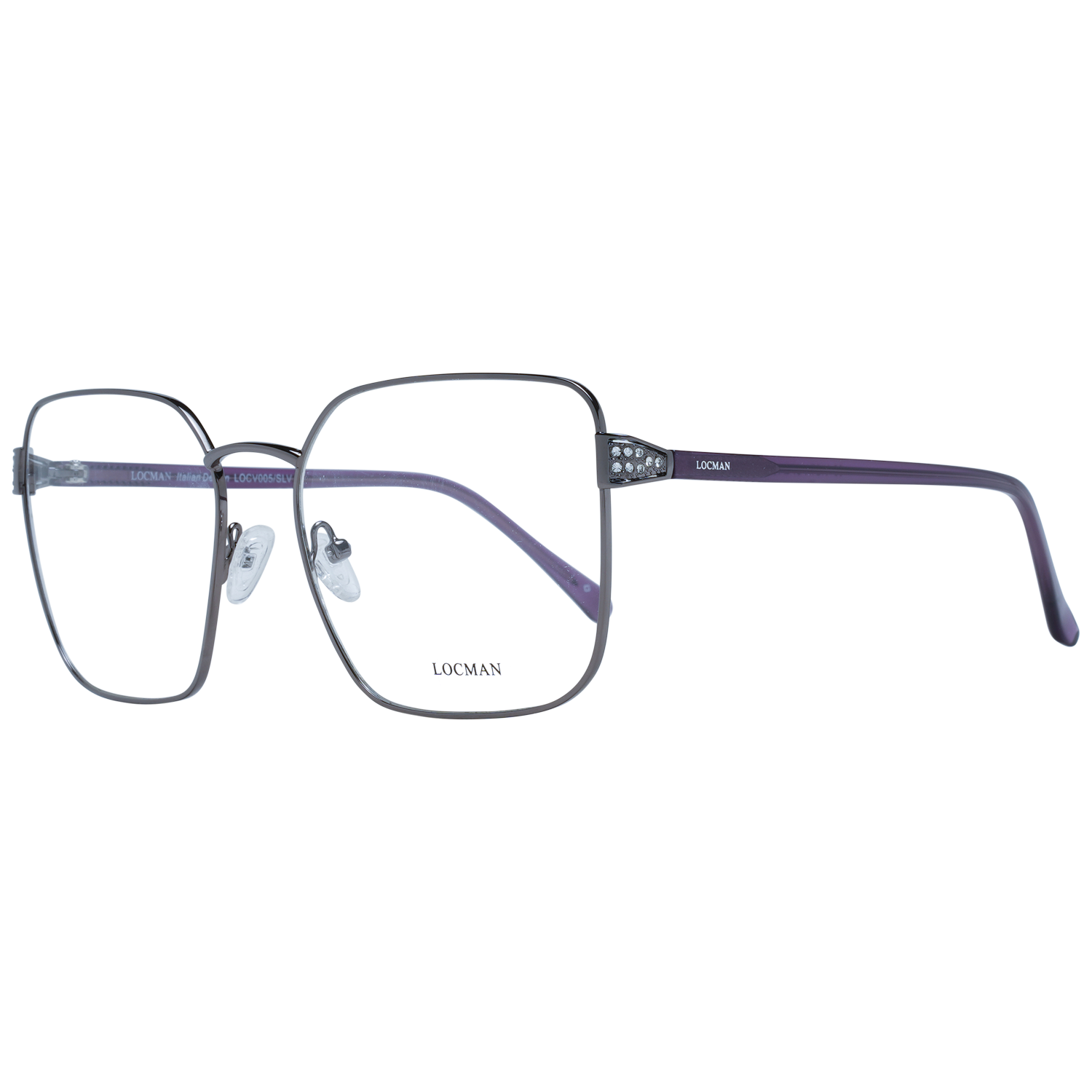 Locman Optical Frame LOCV005 SLV 57